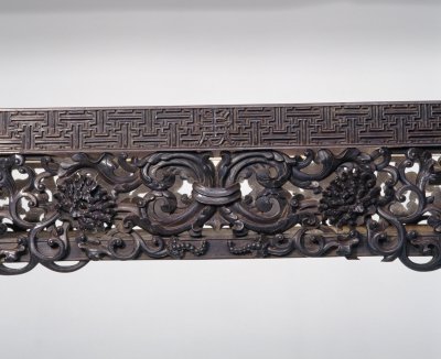 图片[3]-Red sandalwood carved lotus pattern long table-China Archive